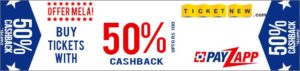 Ticketnew- Book your Movie tickets and get flat 50% cashback via HDFC PayZapp