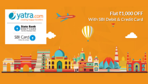 Yatra Get flat Rs 100 off on Rs 5000 via SBI cards