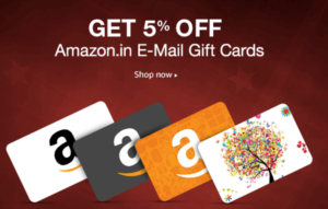 amazon great indian sale get flat 5 off on amazon gift cards 8th-10th July