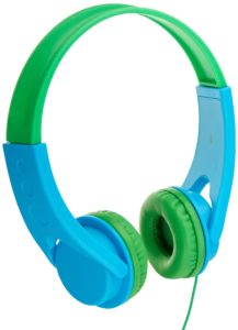 Amazon - Buy AmazonBasics On-Ear Headphones for Kids (Blue/Green) at Rs 899 only