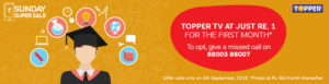 Airtel DTH - Get Topper TV Channel at just Re 1 for 30 days