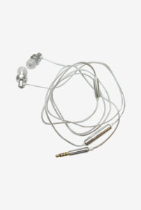 Tata CliQ- Novel Thread In The Ear Earphones with Mic (White)