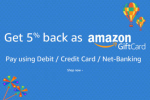 amazon get 5% cashback on all products