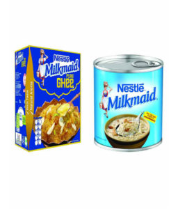 snapdeal - get NESTLE MILKMAID Mithai Kit - MILKMAID Ghee 500 ml + MILKMAID 400 gm at just Rs. 250