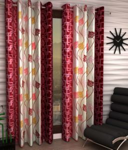 Home Sizzler Set of 2 Door Curtains