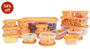 Princeware SF Package Container Set, 18-Pieces, Orange