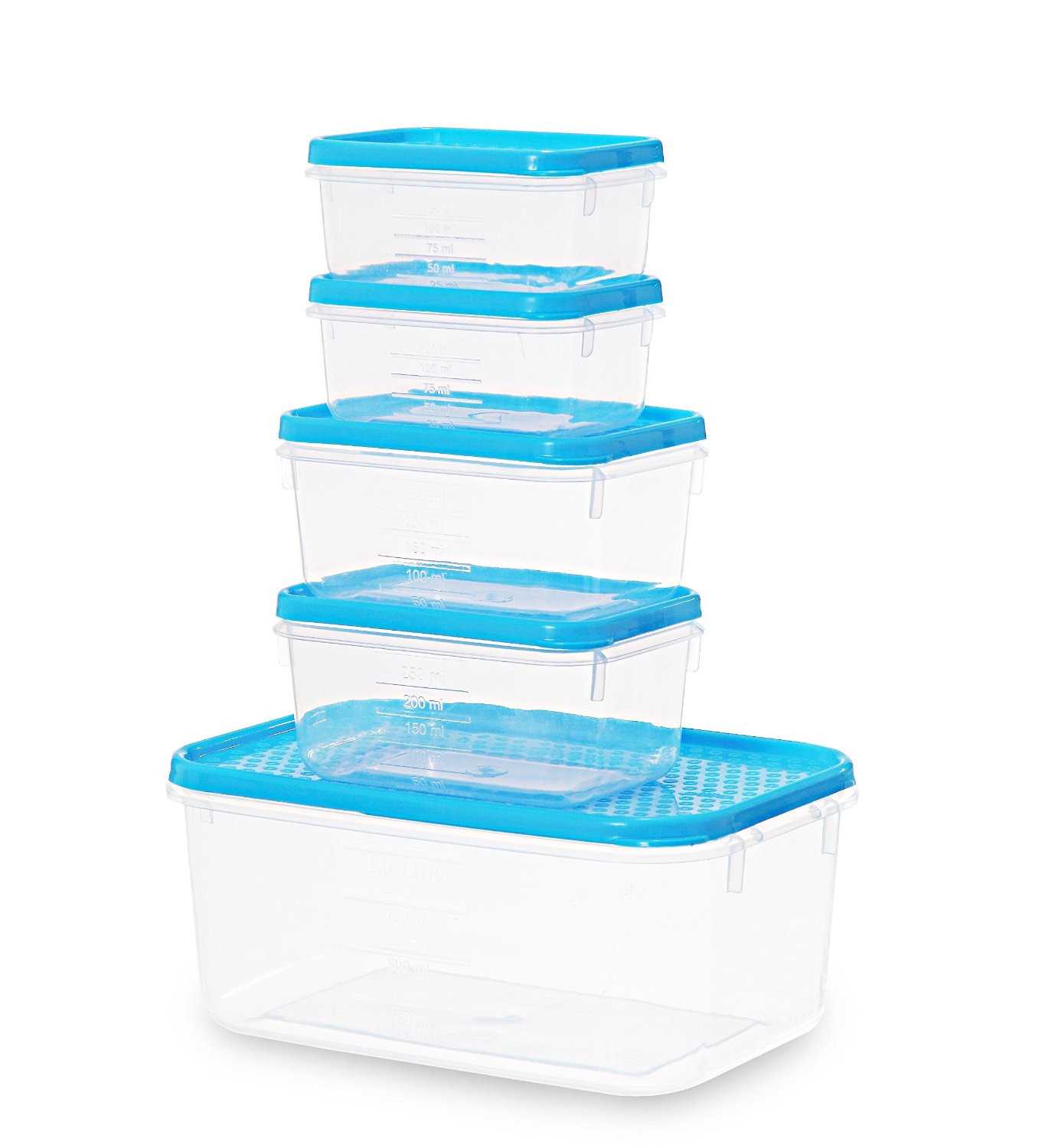 Amazon - Buy All Time Plastics Polka Container Set, 5-Pieces for just Rs.