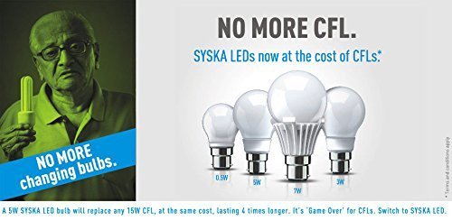 Amazon - Minimum 75% off on Syska LED Bulbs