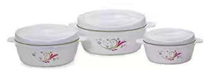 Cello Alpha Casseroles Gift Set, 3-Pieces, Pearl