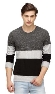 Snapdeal - Buy Campus Sutra Grey Round T Shirts at Rs 392 only