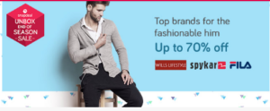 Snapdeal Unbox EOSS - Buy Fashion Products from top brands upto 70% off