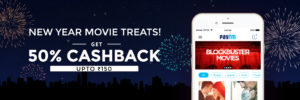 Paytm New Year Treats - Get 50% cashback on Booking 2 or more Movie Tickets (Max. Rs 150)