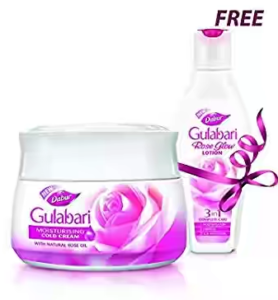 Dabur Gulabari 3-in-1 Lotion, 200ml with Free Gulabari Cold Cream, 55ml