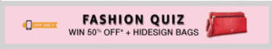 Fashion Quiz Win 50% Off + Hidesign Bags