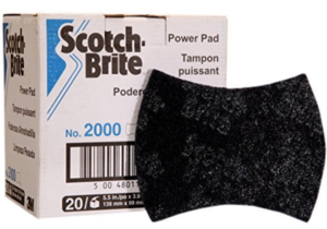 3M 2000 Scotch Brite Power Pad (5.5 in x 3.9 in), (Packs 20)