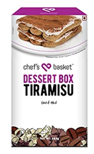 Chef's Basket Dark and Moist Dessert Box Tiramisu Box, 183g