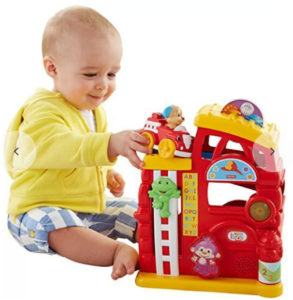 Fisher-Price Laugh & Learn Monkey's Smart Stages Firehouse (Orange)