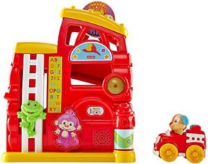 Flipkart - Buy United Pacific Designs Fisher-Price Laugh & Learn Monkey's Smart Stages Firehouse  (Orange) at Rs 1697