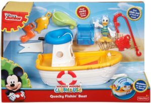 Flipkart Steal - Buy Fisher-Price Disney Mickey Mouse Clubhouse Quacky Fishin' Boat  (Multicolor) at Rs 763 only