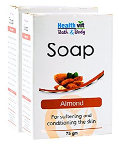 Healthvit Bath and Body Almond , 75g (Pack of 2)