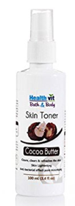 Healthvit Bath and Body Hydrating Cocoa Butter Skin Toner, 100ml