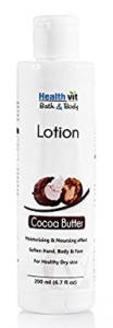 Healthvit Bath and Body Moisturizer Cocoa Butter Lotion, 200ml