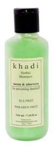 Khadi Neem and Aloevera Herbal Shampoo SLS and Paraben Free, 210ml