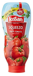 Kissan Fresh Tomato Ketchup Squeezo, 900g