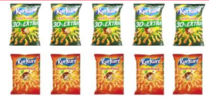 Kurkure Combo of Namkeen Chilli Chatka and Masala Munch (PACK OF 10)