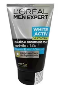 L'Oreal Men Expert White Activ Oil Control Charcoal Brightening Foam 100ml