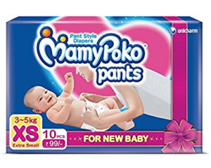 Mamy Poko Pant Style Extra Small Size Diapers (10 Count)