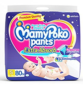 MamyPoko Small Size Pants (80 Count)