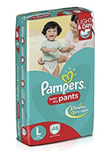 Pampers Large Size Diaper Pants (48 Count)