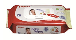 Pigeon Baby Wipes, Cham and Rose, Flip Top (70 sheets)