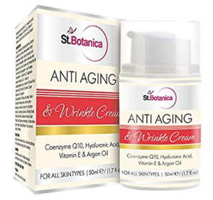 St.Botanica AntiAging & Wrinkle Cream 50ml (With Co-Q10, Hyaluronic acid, Vitamin E & Argan Oil)