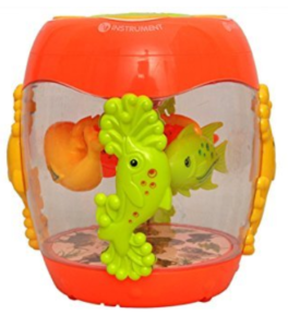 Sunshine Gifting Musical Fish Aquarium Drum Toy with 3D lights, Music, and Learning Activities