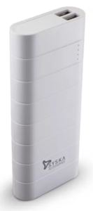 Syska Power Boost 100 - 10000 mAh Power Bank (White, Lithium-ion)