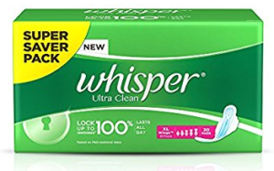 Whisper Ultra Clean -XL Wings (30 Pads)