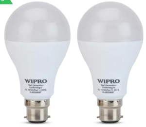 Wipro 12 W B22 LED Bulb (White, Pack of 2)