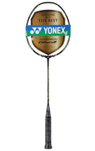 Yonex GlanZ Badminton Racquet (Black) at rs.8,889