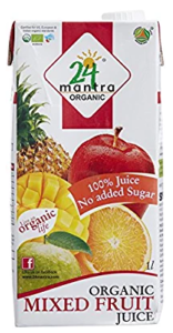 24 Mantra Organic Mixed Fruit Juice, 1 Lite