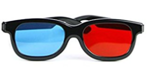 DOMO CM230B nHance for Anaglyph 3D Video Passive 3D Glasses