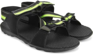 Flipkart - Buy Puma Black Sports Sandals at Rs 395 only (80% off) + 20% cashback