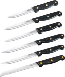 Flipkart Ritu 3 Rivet knife 6pcs set Steel Knife Set (Pack of 6)