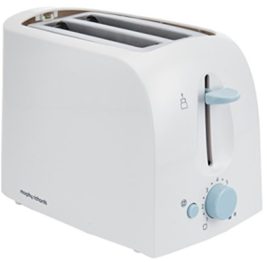 Morphy Richards AT-201 2-Slice 650-Watt Pop-Up Toaster (White)