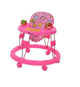 Mothertouch Chikoo Round Walker Dx (Pink) at rs.490