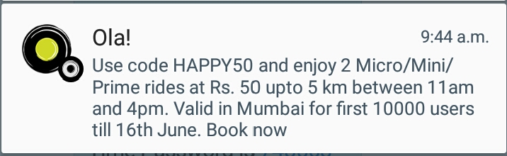 ola happy50 mumbai