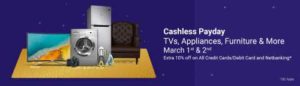 Flipkart Cashless Payday march