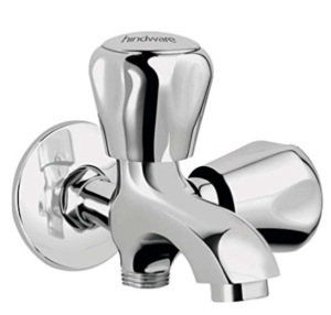 Hindware F100004Qt Contessa 2 In 1 Bib Tap with Wall Flange