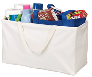 Household Essentials Krush Canvas Tote Bag, White